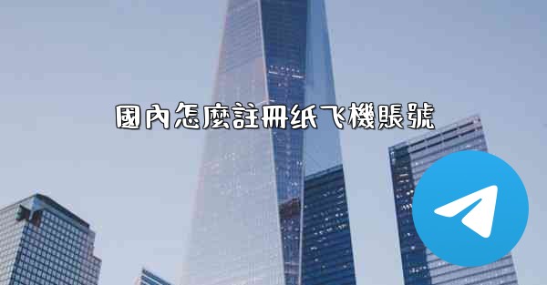 國內怎麼註冊纸飞機賬號