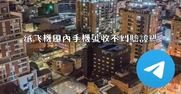 纸飞機國內手機號收不到驗證碼