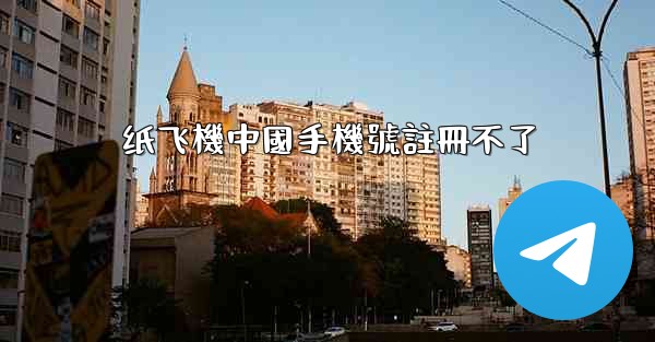 纸飞機中國手機號註冊不了