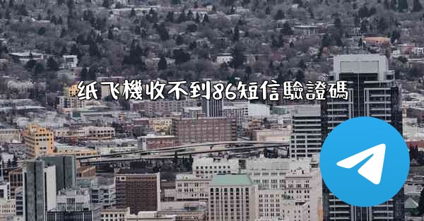 纸飞機收不到86短信驗證碼
