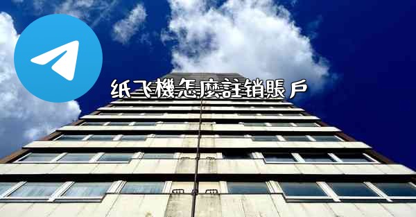 纸飞機怎麼註销賬戶