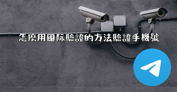 怎麼用國际驗證的方法驗證手機號