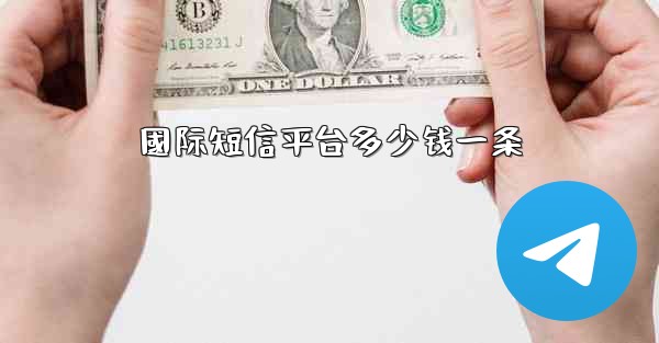 國际短信平台多少钱一条