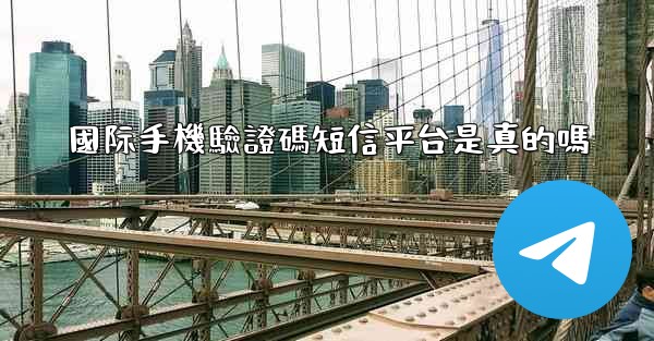 國际手機驗證碼短信平台是真的嗎