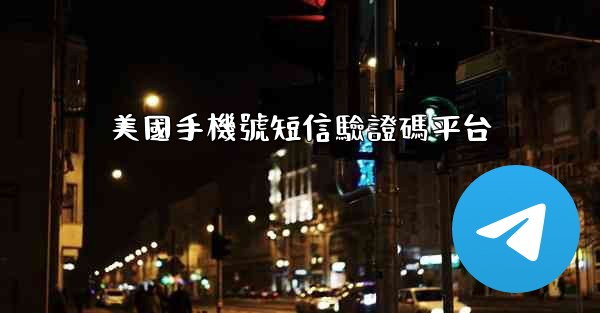 美國手機號短信驗證碼平台