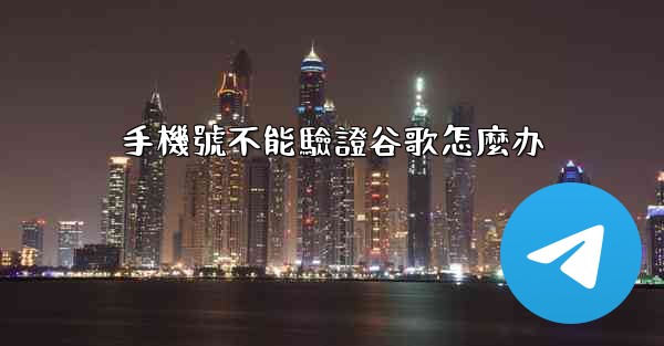 手機號不能驗證谷歌怎麼办