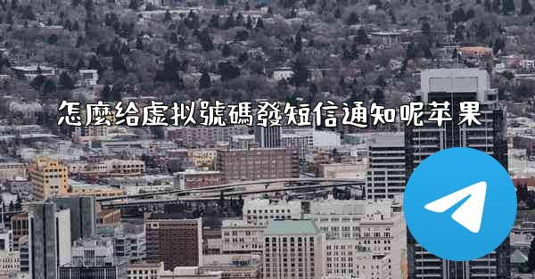 怎麼给虚拟號碼發短信通知呢苹果