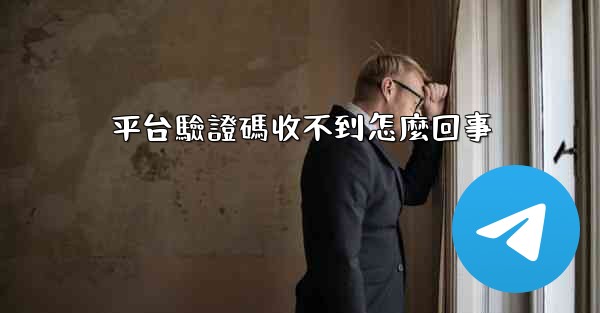 平台驗證碼收不到怎麼回事