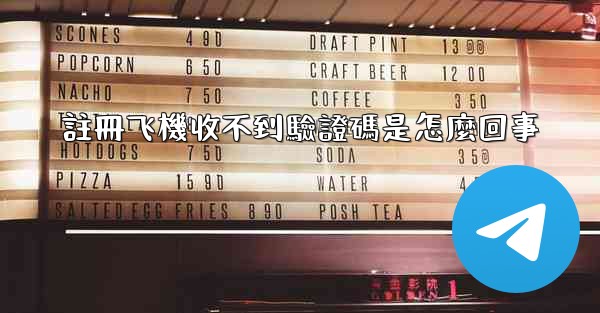 註冊飞機收不到驗證碼是怎麼回事