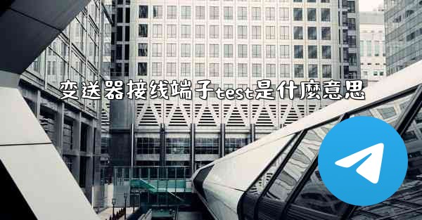 变送器接线端子test是什麼意思