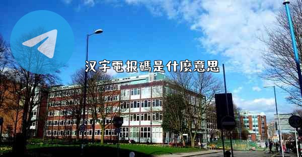 汉字電报碼是什麼意思