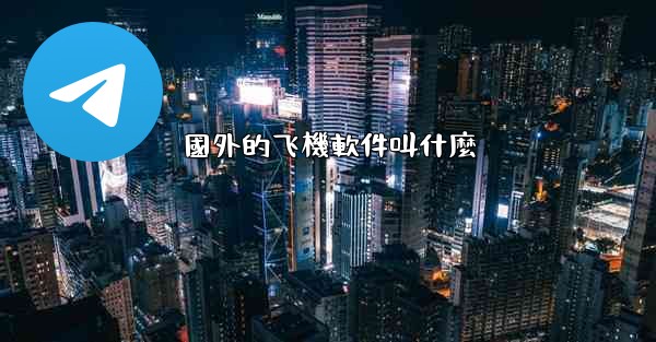 國外的飞機軟件叫什麼