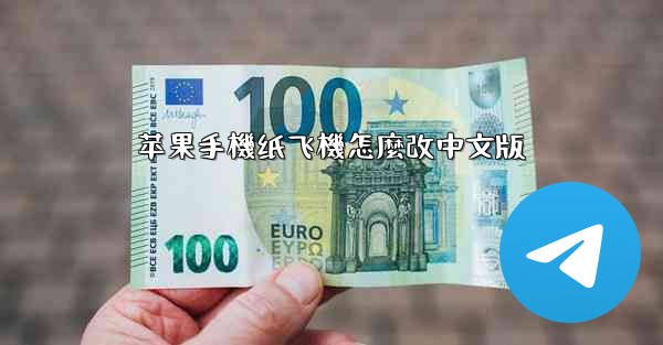 苹果手機纸飞機怎麼改中文版