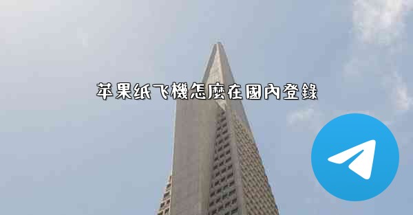 苹果纸飞機怎麼在國內登錄