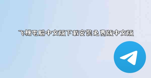 飞機電腦中文版下載安裝免费版中文版