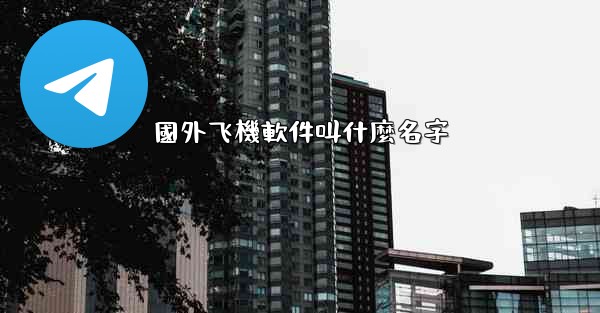 國外飞機軟件叫什麼名字