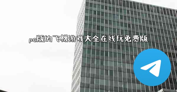 pc版的飞機游戏大全在线玩免费版