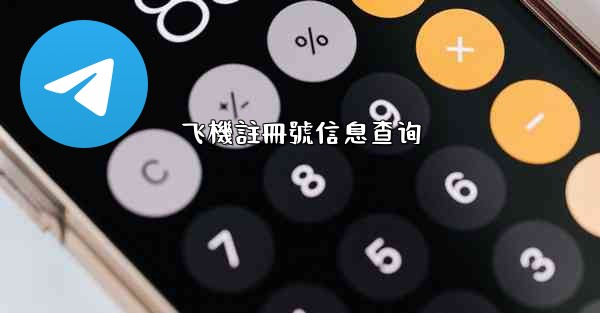 飞機註冊號信息查询