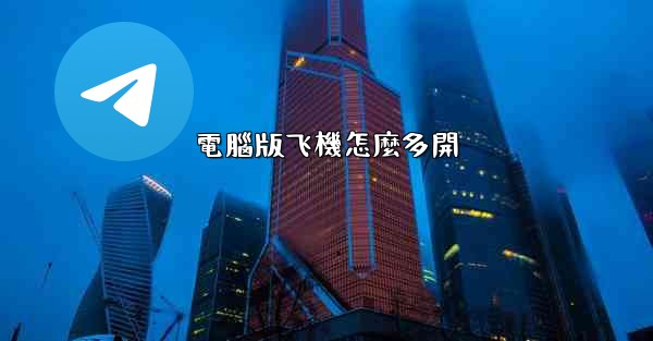 電腦版飞機怎麼多開