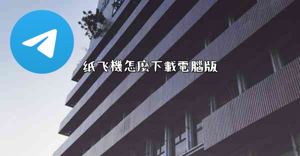 纸飞機怎麼下載電腦版