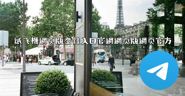 纸飞機網页版登錄入口官網網页版網页官方