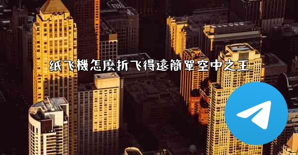 纸飞機怎麼折飞得遠簡單空中之王