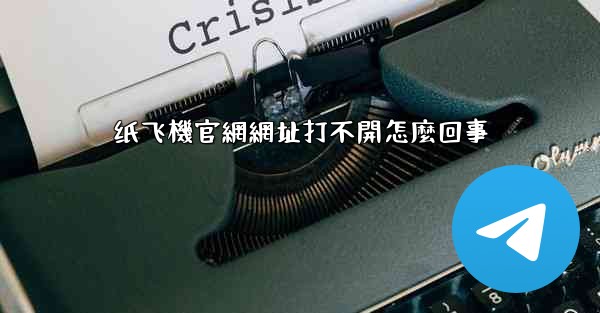 纸飞機官網網址打不開怎麼回事