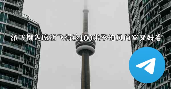 纸飞機怎麼折飞得遠100米不怕风簡單又好看