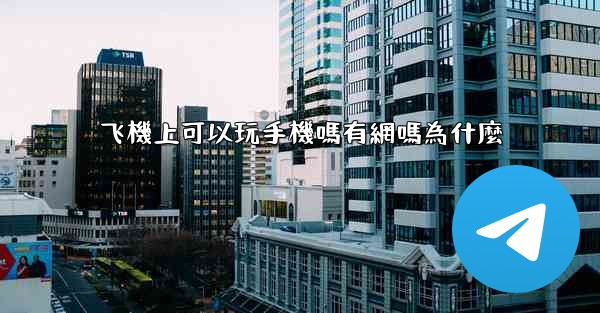 飞機上可以玩手機嗎有網嗎為什麼