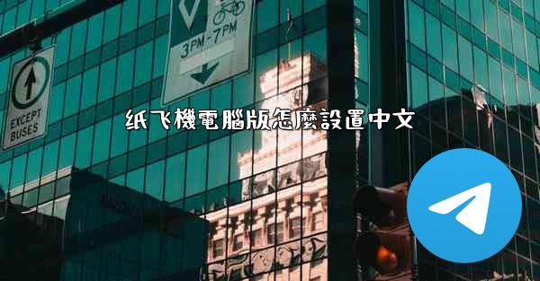 纸飞機電腦版怎麼設置中文