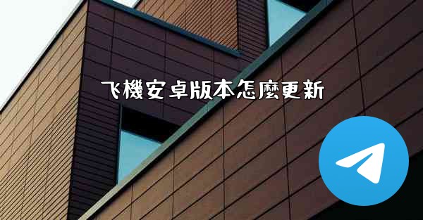 飞機安卓版本怎麼更新