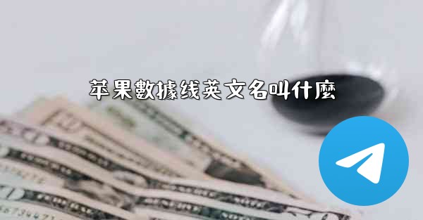 苹果數據线英文名叫什麼