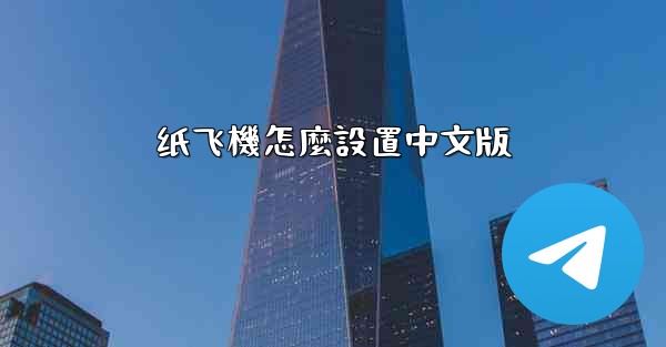 纸飞機怎麼設置中文版