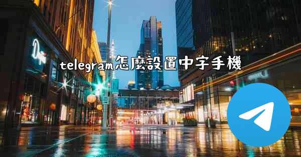 telegram怎麼設置中字手機