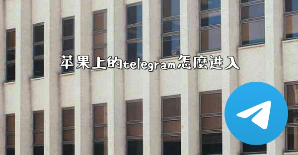 苹果上的telegram怎麼进入