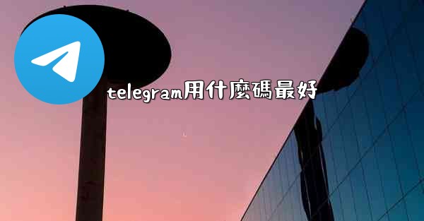 telegram用什麼碼最好