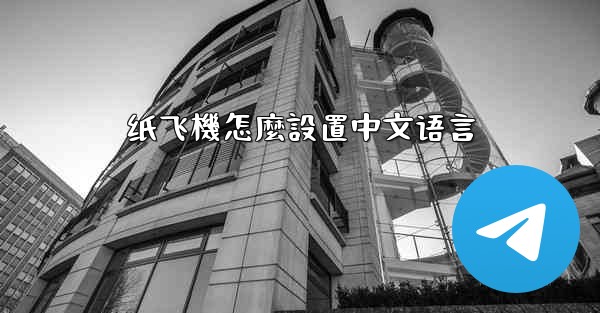 纸飞機怎麼設置中文语言