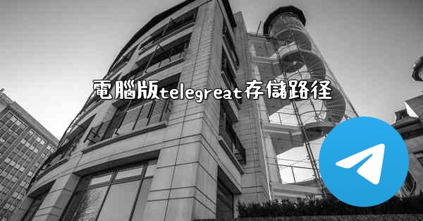 電腦版telegreat存儲路径