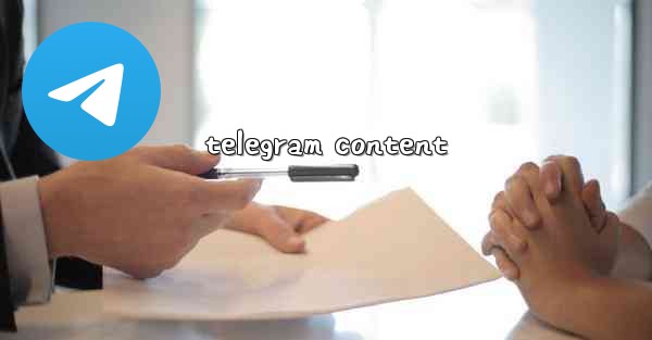 telegram content