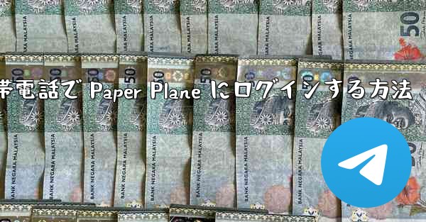 Apple 携帯電話で Paper Plane にログインする方法