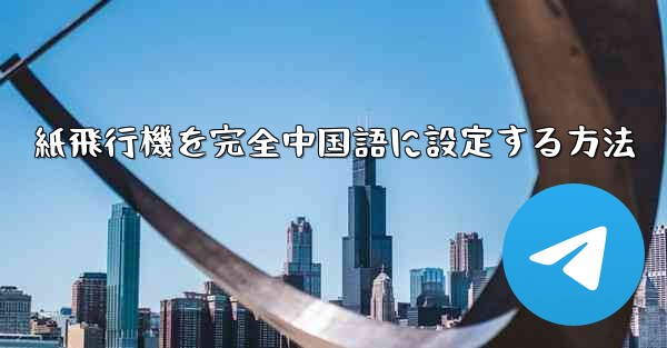 紙飛行機を完全中国語に設定する方法