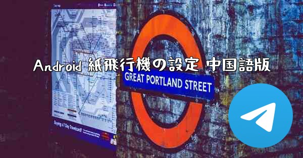 Android 紙飛行機の設定 中国語版