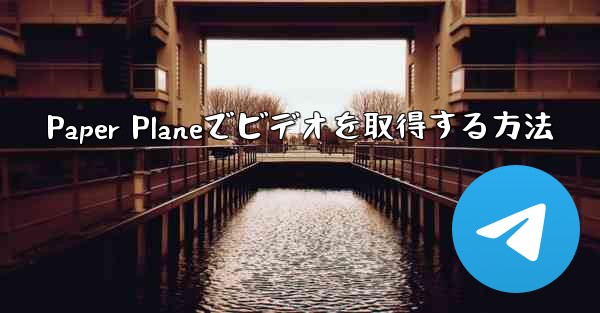 Paper Planeでビデオを取得する方法