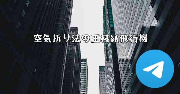 空気折り法の王様紙飛行機