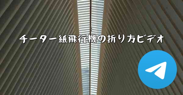 チーター紙飛行機の折り方ビデオ
