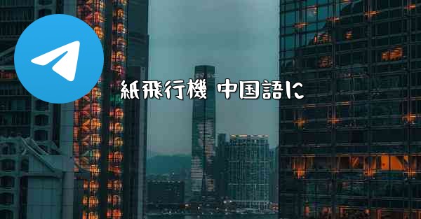 紙飛行機 中国語に