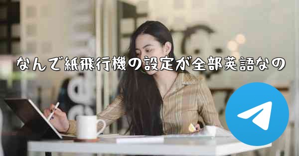 なんで紙飛行機の設定が全部英語なの