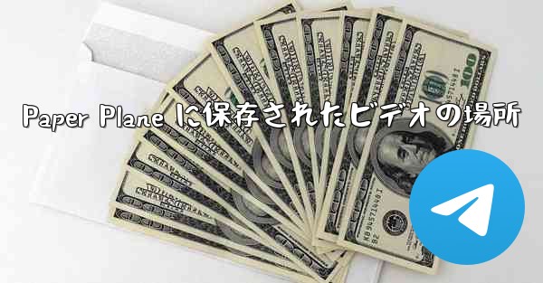 Paper Plane に保存されたビデオの場所