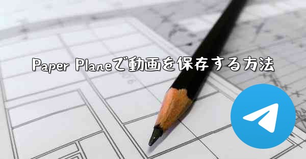 Paper Planeで動画を保存する方法