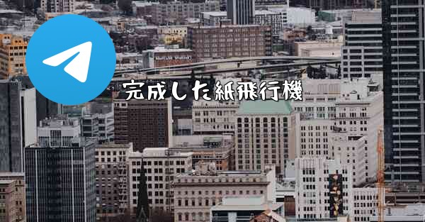 完成した紙飛行機